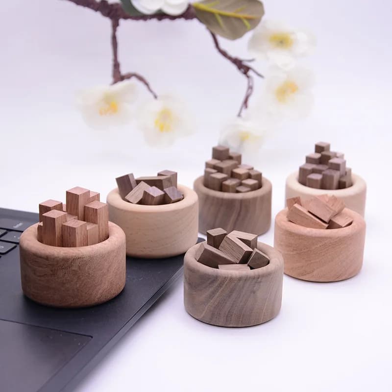 Diffusore di aromi in legno di noce nera Diffusore di ance per aiuti al sonno, diffusore di oli essenziali in legno per aromaterapia per deodorante per ambienti domestici