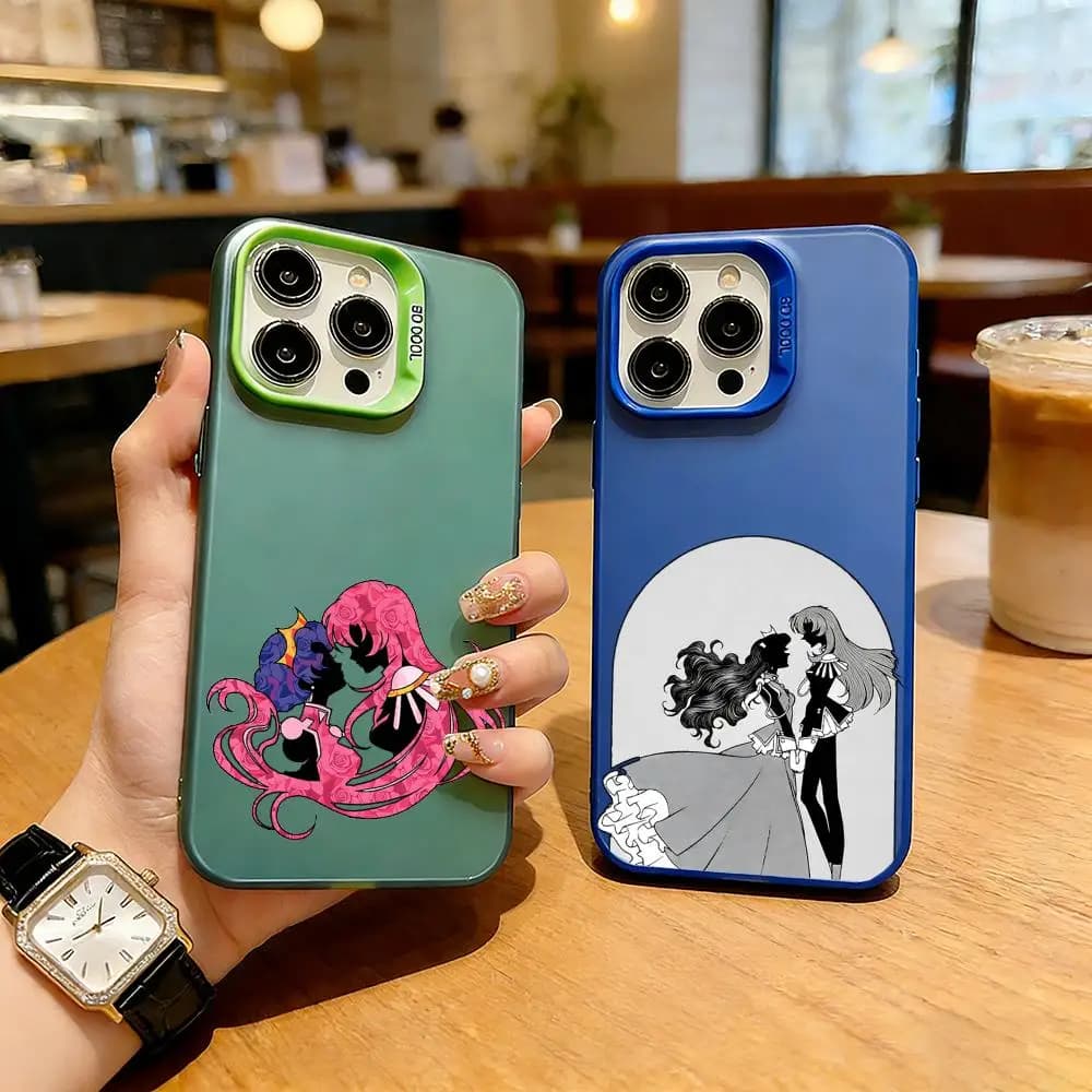 Custodia per telefono in TPU antiurto in silicone per Apple iPhone 16/15/14/13/12/11/XS/XR/7 - A-Revolutionary Girl Utena