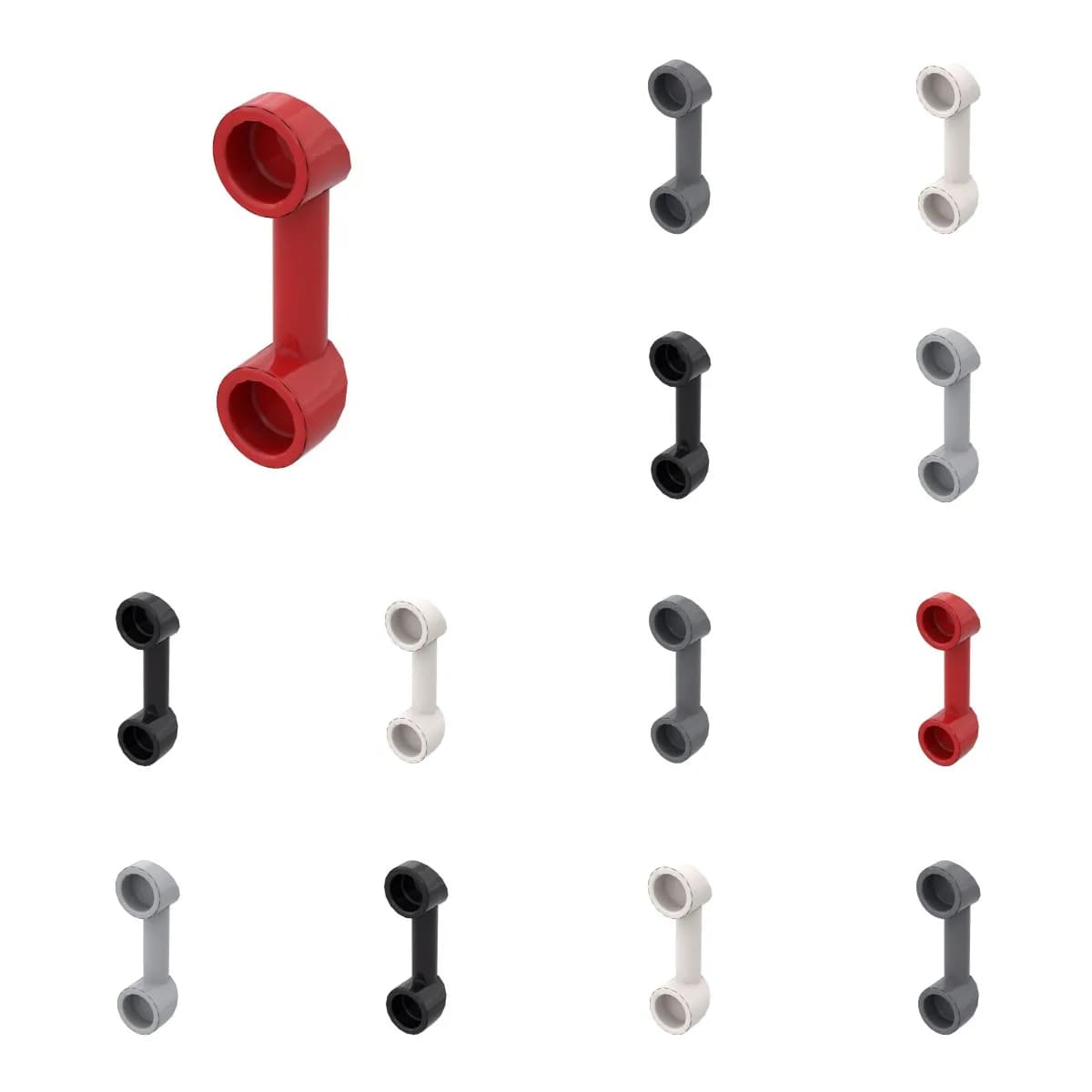 50 pz 6190 Bar 1x3 Vecchio Telefono Building Blocks Radio Maniglia 2 Borchie Mattoni Particelle Puzzle Giocattoli Per Bambini Compleanno Regalo Del Capretto