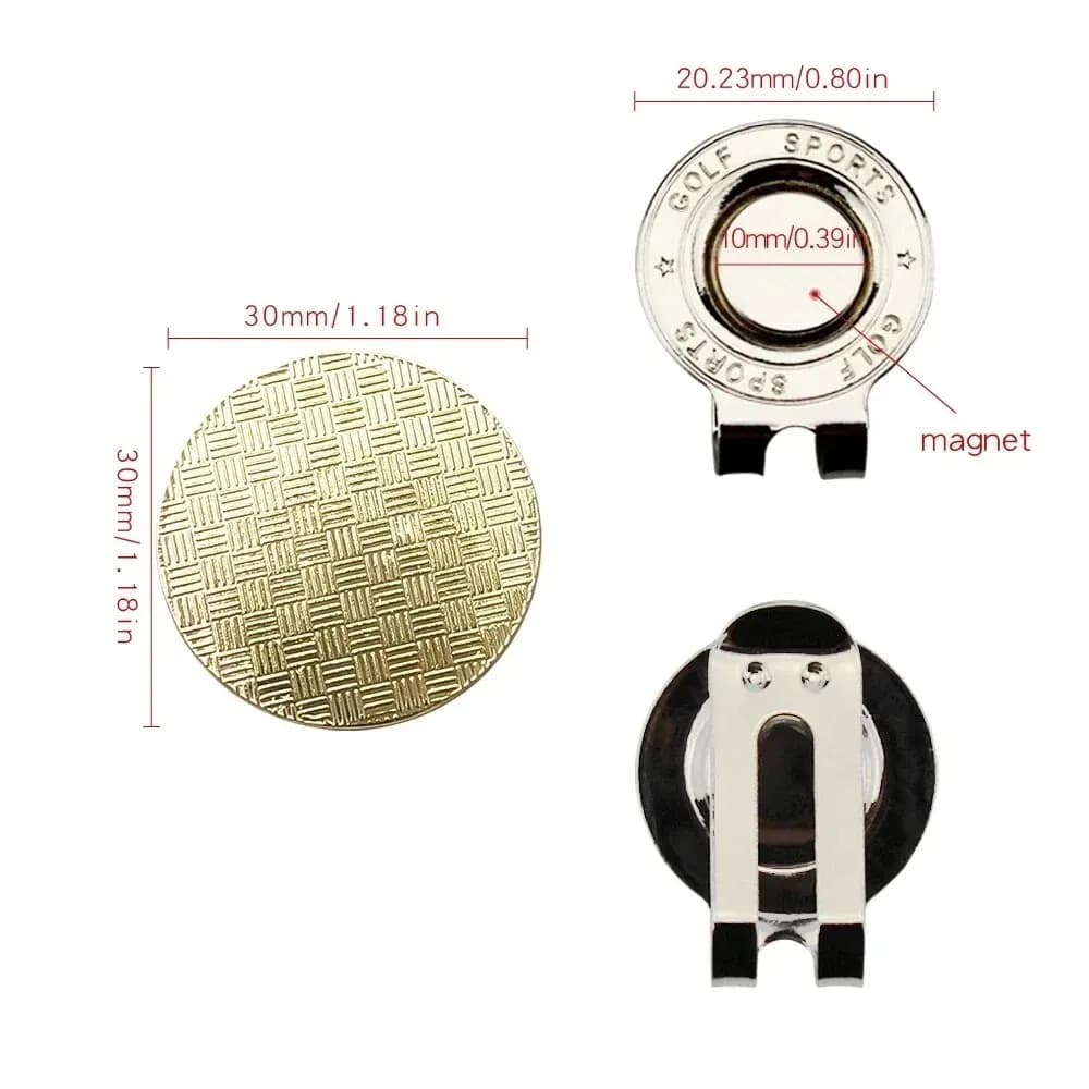 Marchio per pallina da golf con pennarello magnetico per cappello da golf Mappa degli Stati Uniti Fiore bianco Pennarello da golf Ausili per l'allenamento per ragazzi Ragazza Regalo per golfisti per bambini