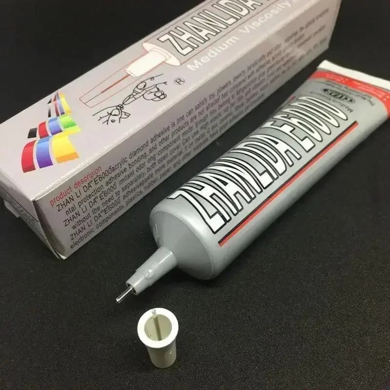 E6000 Colla FAI DA TE Strass di Cristallo Strumento Artigianale Aghi Adesivo Epossidico Forte Hotfix per Strumento di Gioielli Gioielli Vestiti Artigianato Colla