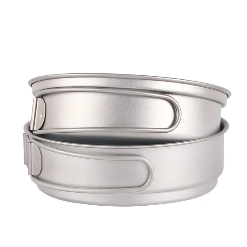 Padella da campeggio in titanio, padella antiaderente da 15 cm, peso ultraleggero