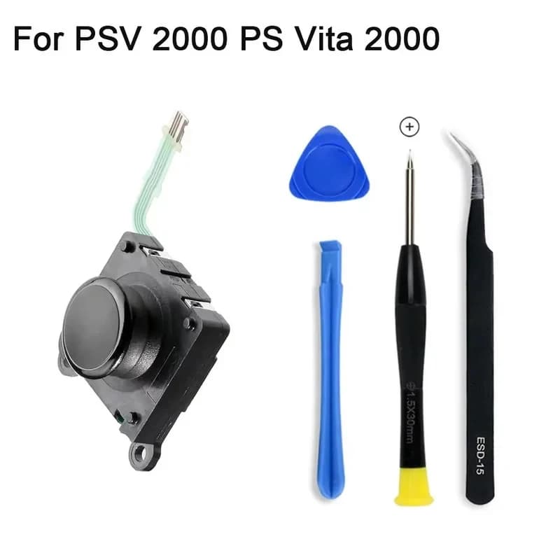 PS Vita 2000 Console Repair Accessory Kit Includes 3D Analog Thumb Stick And Joystick Button Replacement Parts For Game