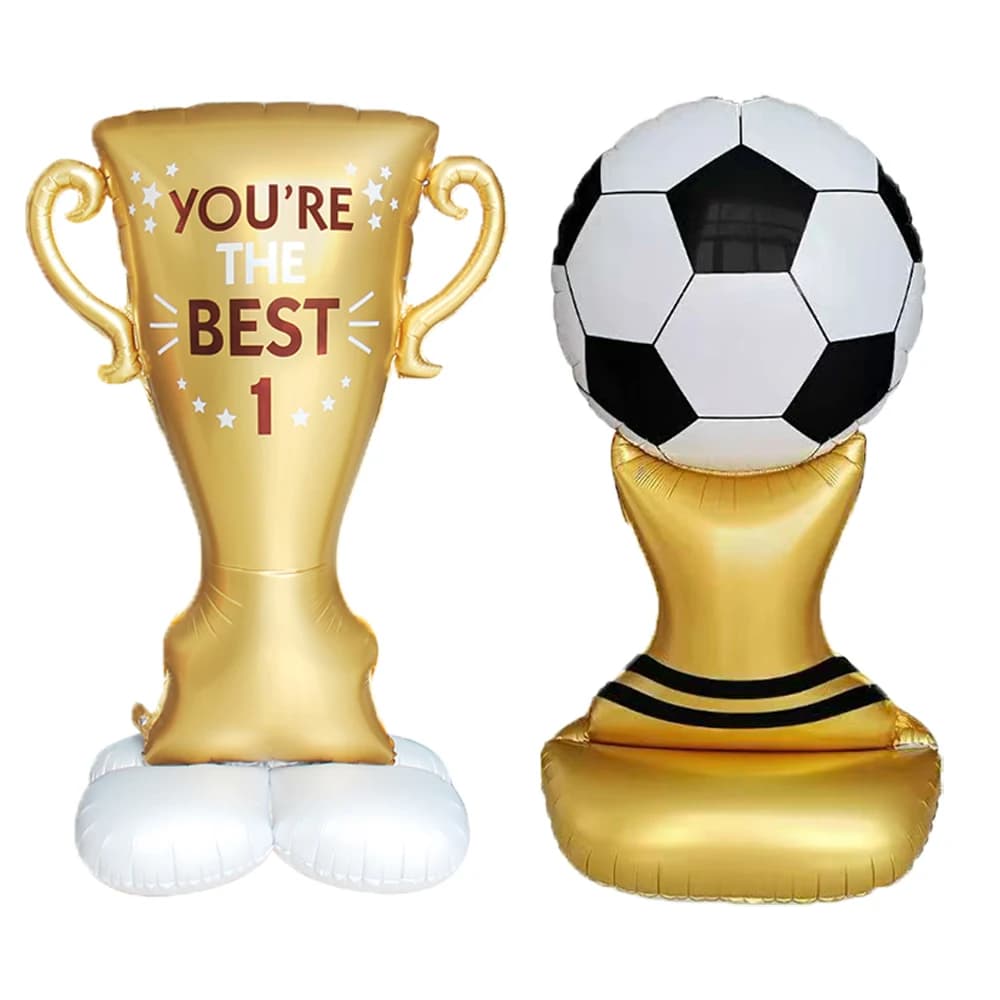 Football Foil Balloon, Football Shoes, Trophy, Sports Birthday Party Decorations for Kids, Baby Shower, Football Club