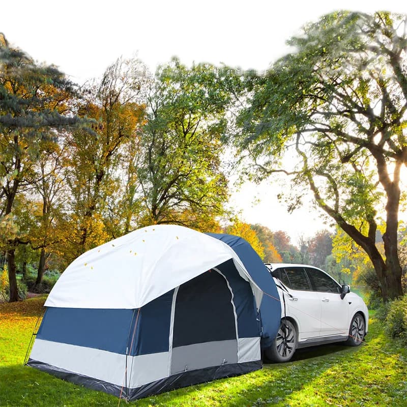 Per # Tenda da Tetto Auto Gonfiabile per 3-4 Persone con Tettoia Pieghevole in Metallo per Campeggio e Garage