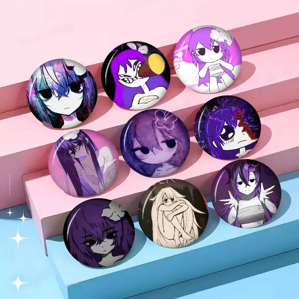 Anime Sewerslvt Schizofrenia Anime Button Pin Handmade Brooch For Clothes Cartoon Badge Backpack Decoration Jewelry Accessories
