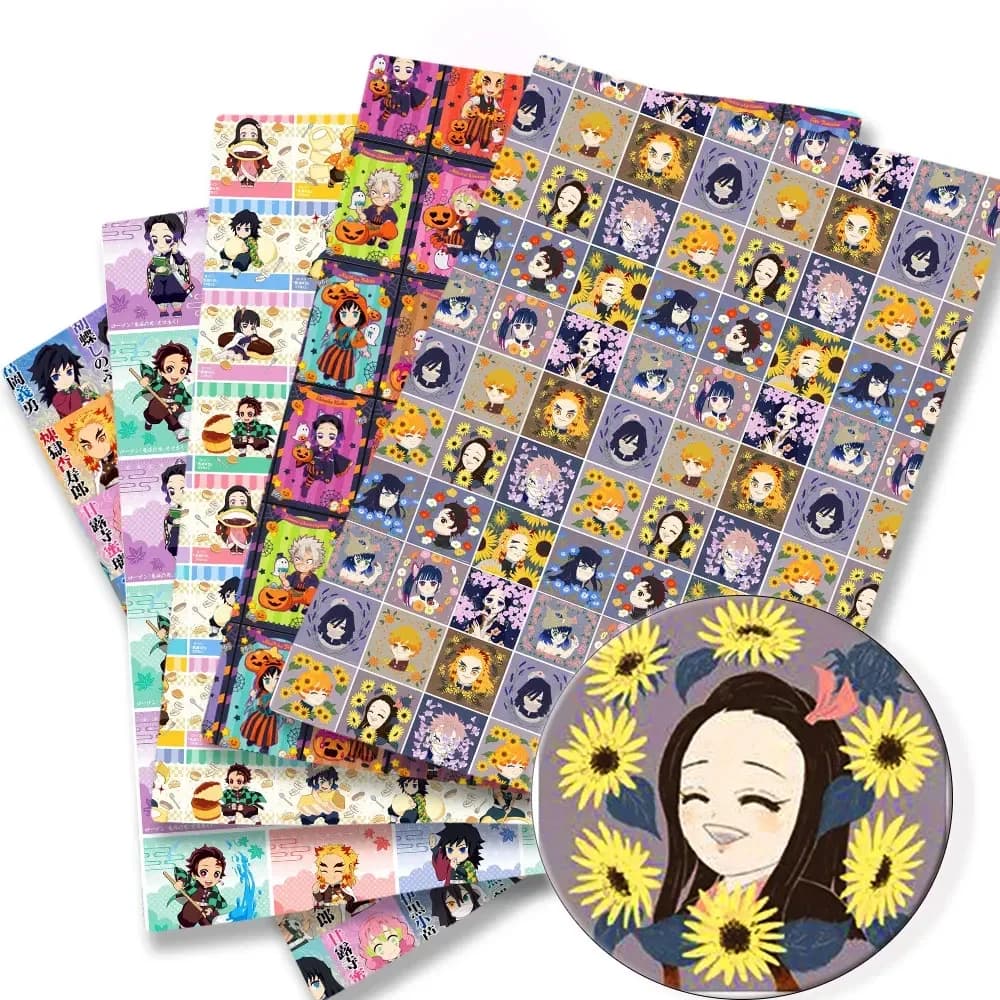 140x50CM Anime Cartoon printed fabric DIY Cartoon Polyester/100Cotton/satin Fabric Patchwork Tissue Kid Sewing Doll Curtain