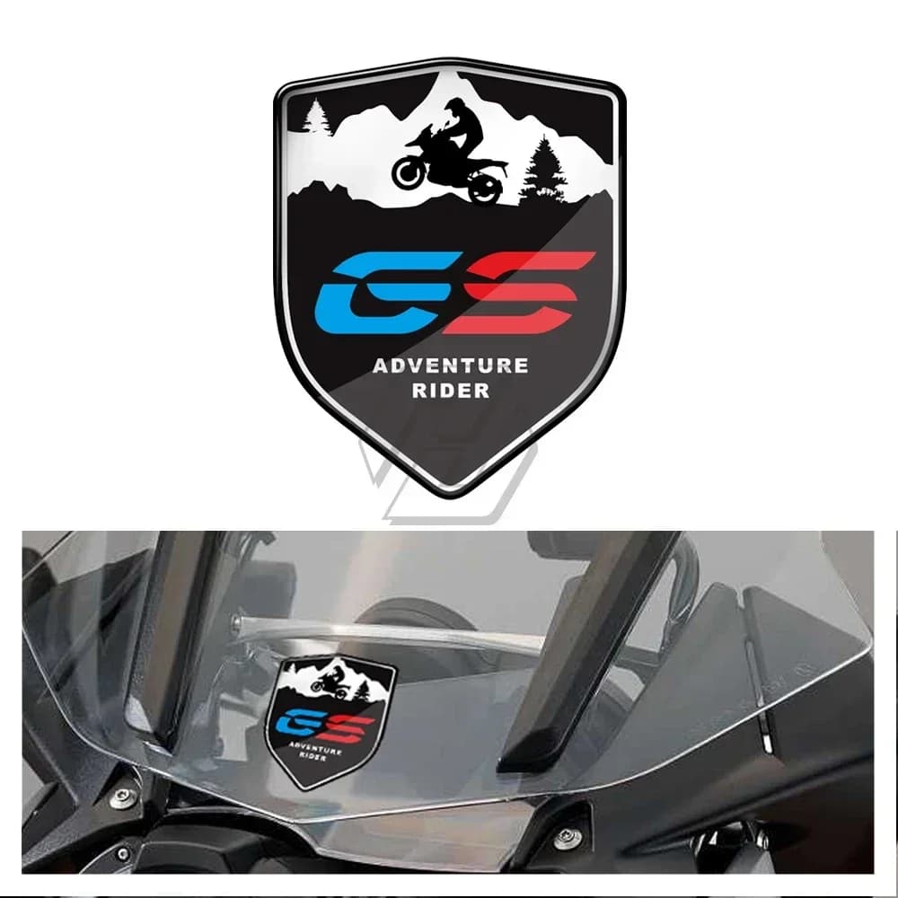 For 1050 Triumph Tiger Ducati Multistrada BMW R1200GS R1250GS Africa Twin ADV 3D Decal Adventure Rider Sticker