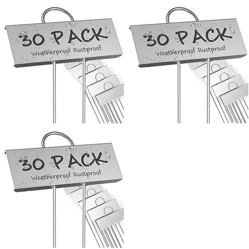 daNOW SAVE da Pack of 90 labels for metal plants, weather resistant garden markers, reusable labels for vegetable nursery, herbs, flower seeds, greenhouse