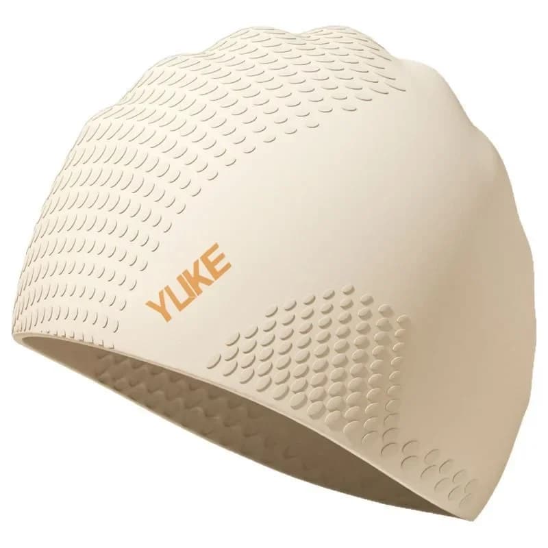 Women's swim caps, long hair, waterproof, men's, silicone, professional, for pool
