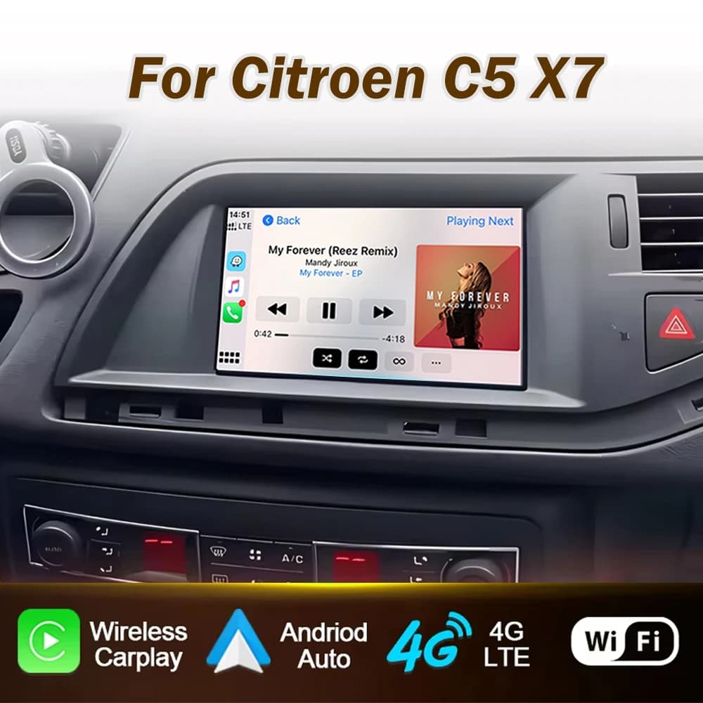 Autoradio per Citroen C5 X7 con CarPlay Wireless per Apple e Android Auto, Sistema Intelligente, Schermo Radio Auto, Lettore Multimediale Video