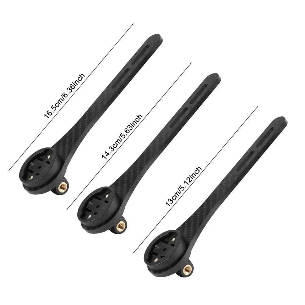 143/130/165mm Carbon fiber bike computer support MTB Mountain Road Bike Handlebar Computer Action Camera Light Support Bicycle Supplies