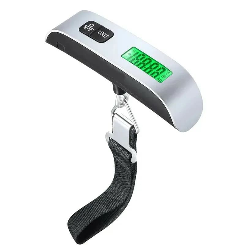 Bilancia Digitale Portatile per Bagagli 110lb 50kg, Bilancia a Gancio per Valigie da Viaggio