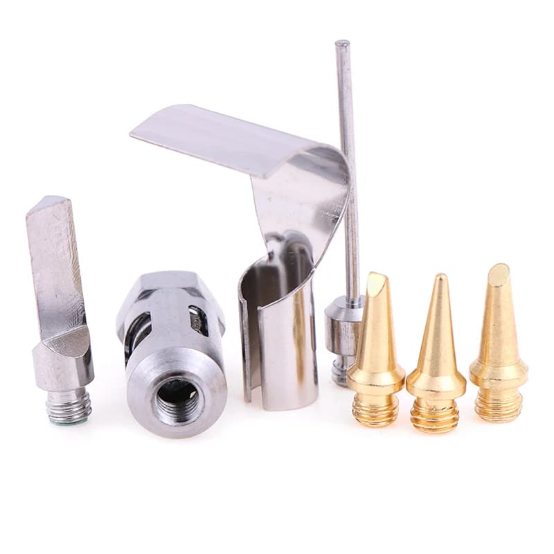 HS-1115K Kit saldatore a Gas butano Kit di saldatura strumento penna torcia/1 pz rame + ferro Kit di saldatura a Gas testa saldatore a Gas