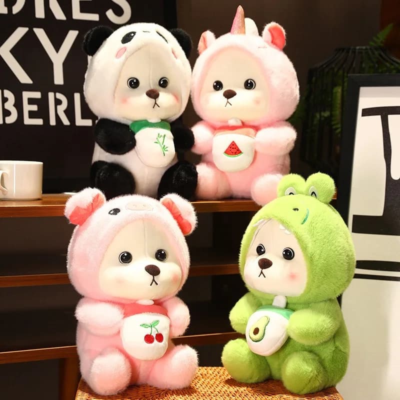 Kawaii Orso gigante Cosplay Panda Doll Peluche creativo Cartone animato Zoo Animale Peluche Cuscino di tiro Compleanno Regalo di Natale Decorazioni per la casa