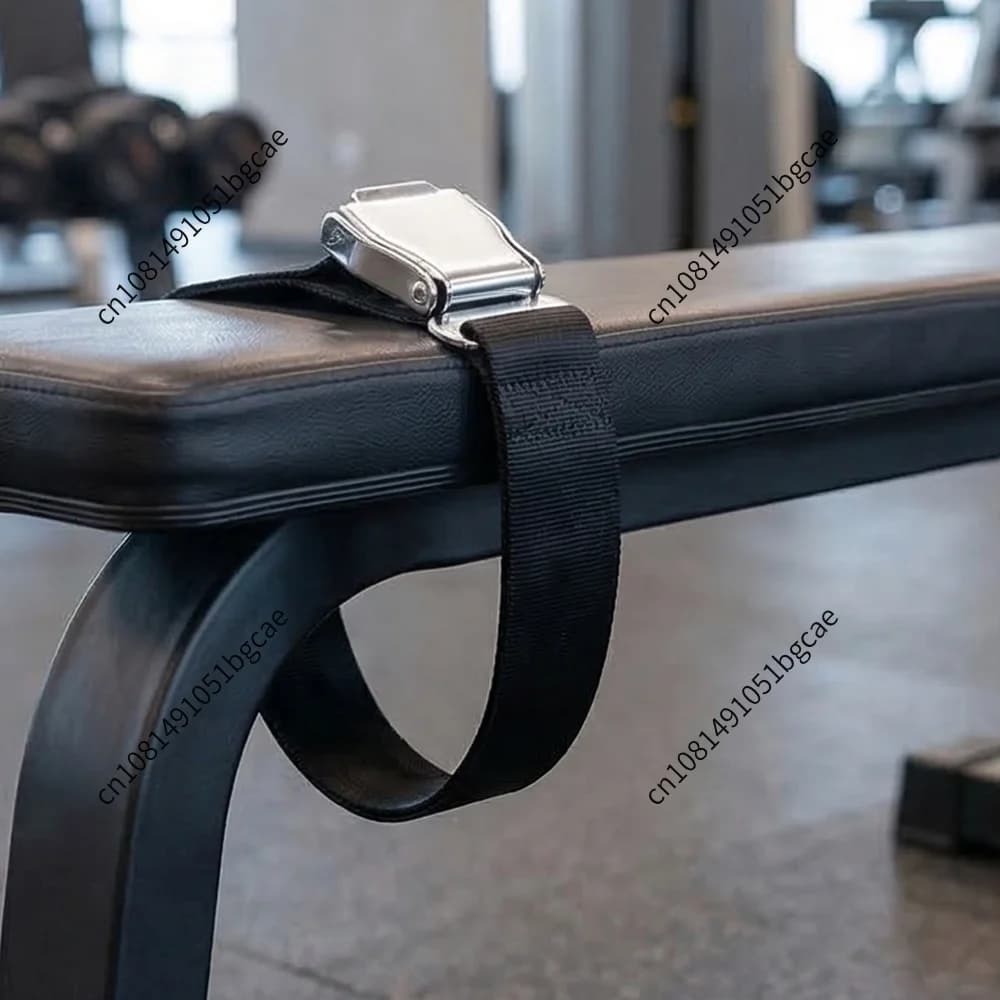 Hamstring Curl Strap with Quick-Release Buckle Adjustable Nordic Curl Bench Belt for Nordic Curls Beach Leg Extensions