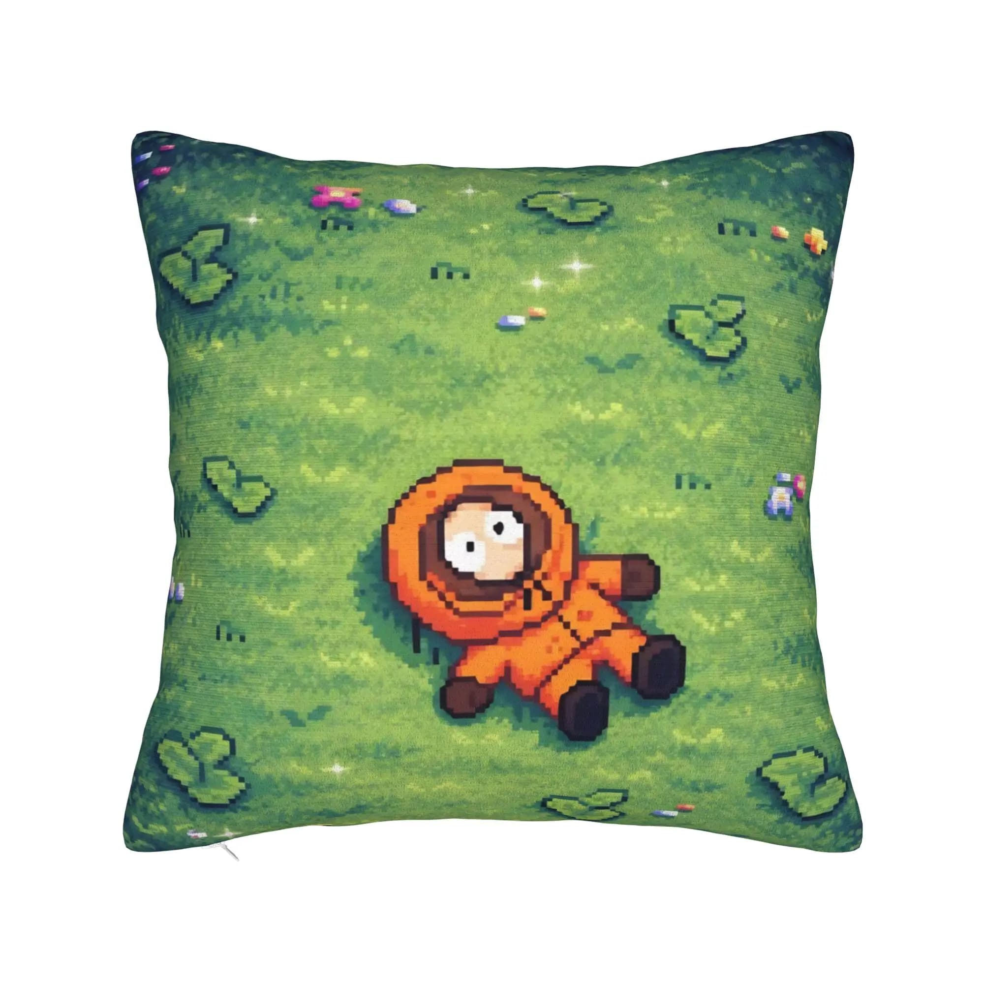 Kenny Souths Parks Cartoon Pillowcase Printed Polyester Cushion Cover Decor Pillow Case Cover Sofa Zippered 18''