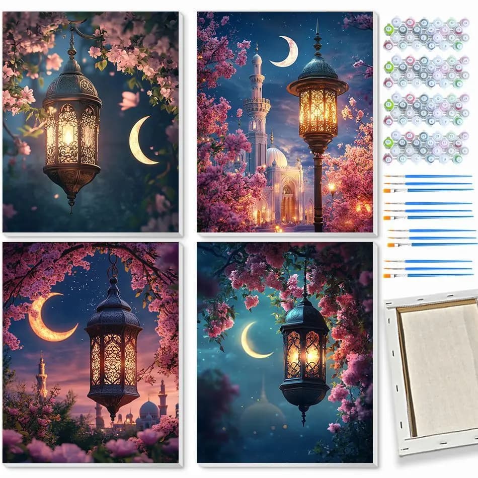 CHENISTORY Scenery Paint By Numbers Gift Diy Idea Landscape 40x50cm Art Supplies Digital Oil Number Painting Kits