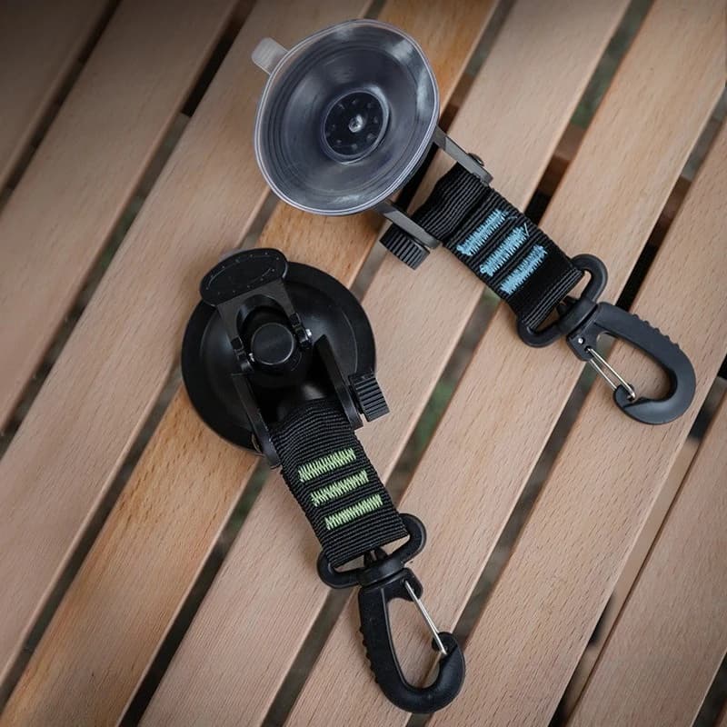 1PC Gancio creativo con ventosa per viaggi all'aperto, multiuso, portatile, per campeggio e alpinismo, stabilizzatore per bagagli