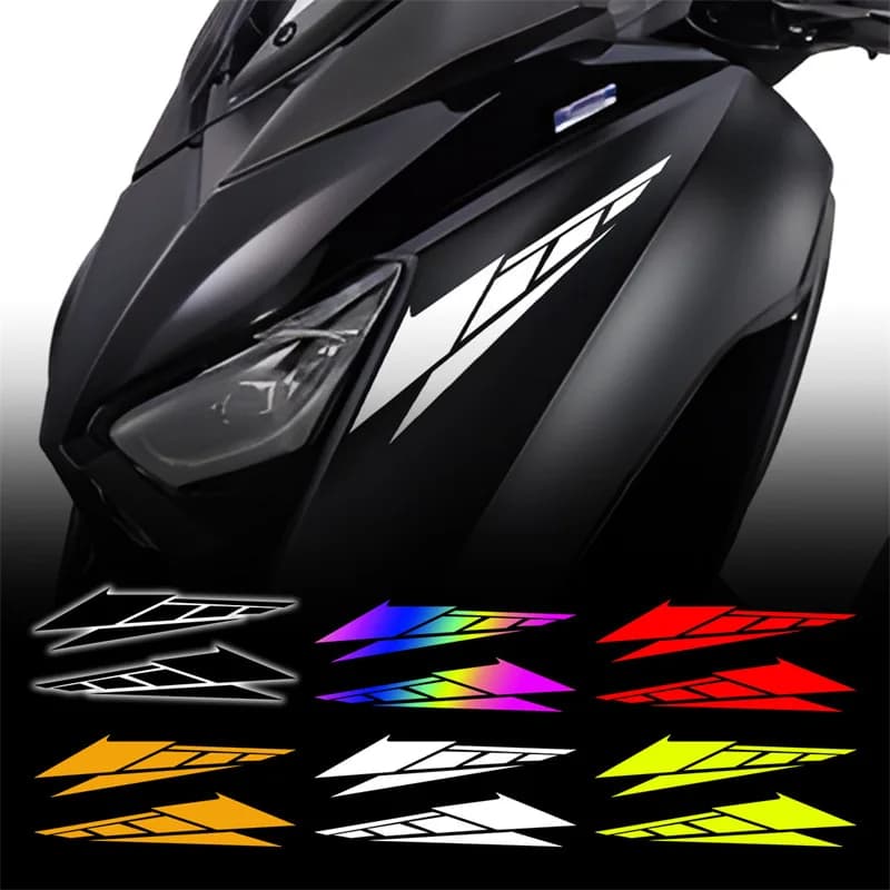 Moto Parafango Anteriore Moto Lato Corpo Testa Coda Box Adesivi Riflettenti Pegatinas Decal Accessori per YAMAHA SMAX XMAX TMAX