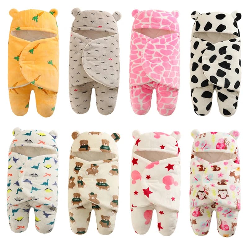 Soft sleeping bags for newborns Cartoon thicken winter and autumn Coperts for newborns Envelopes for newborns 0-9 months