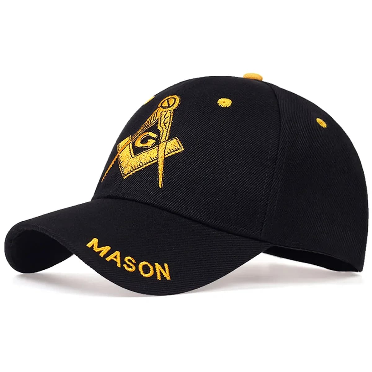 Unisex AVG Baseball Hats with MaSON visor and Embroidery, Adjustable for Spring and Autumn, Outer Casual Hats with Solar Protection
