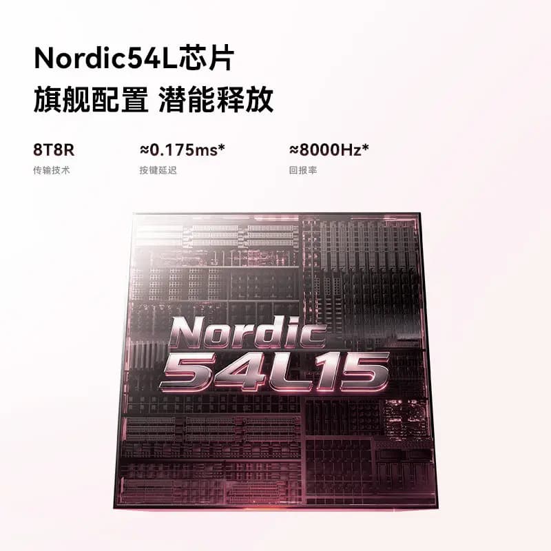 VGN Feilong Y2 V2 Wireless Gaming Mouse Lightweight Tri Mode Nordic 54L Chip 8000Hz 8T8R Ergonomic Esports Small Medium Hands