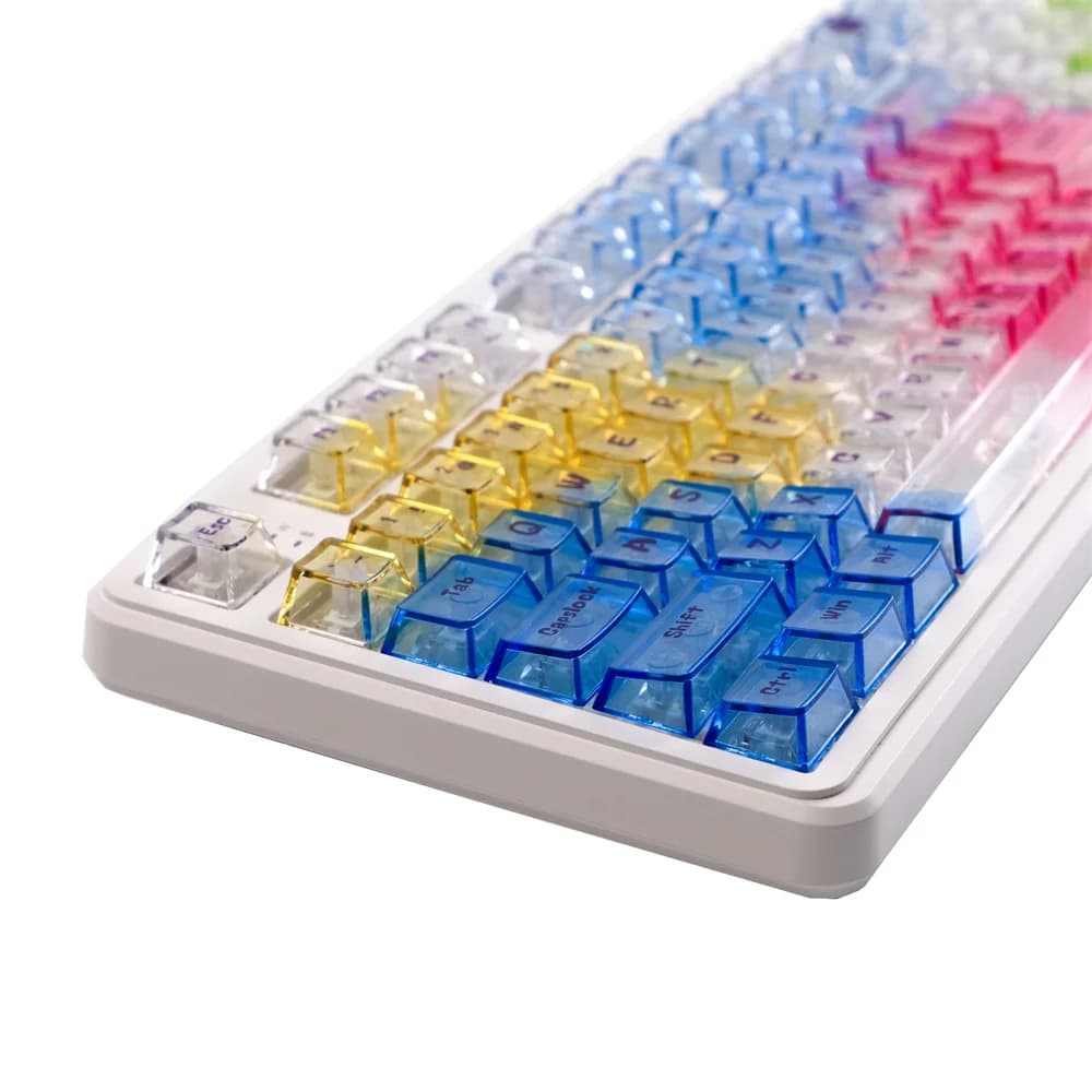 135 keys Set of transparent colored keypads Material PC Cherry profile Sub-bed coloring cups for mechanical keyboard