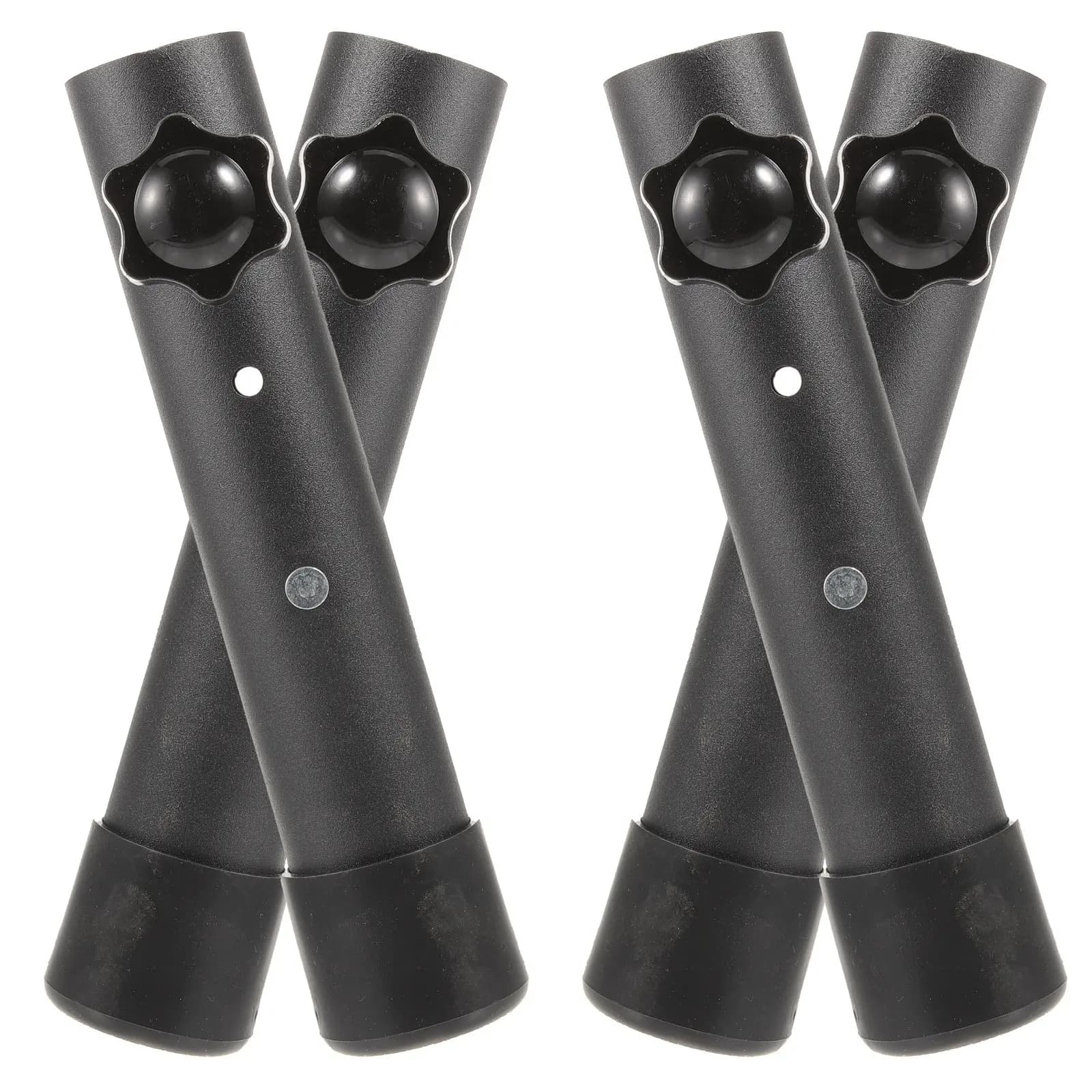 Set di 4 Estensori per Altezza Tavolo Pieghevoli, Gambe Telescopiche in Acciaio Solido, Rialzi per Mobili, Ideali per Scrivania e Dolore alla Schiena
