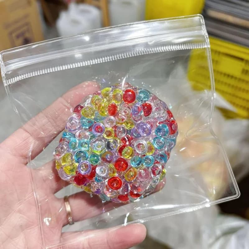 1PC Squishy Balls Perline di ghiaccio Giocattolo antistress Super Soft Sensoriale Agitarsi Giocattoli per bambini Adulti Ansia Rilassamento Spremere Regalo