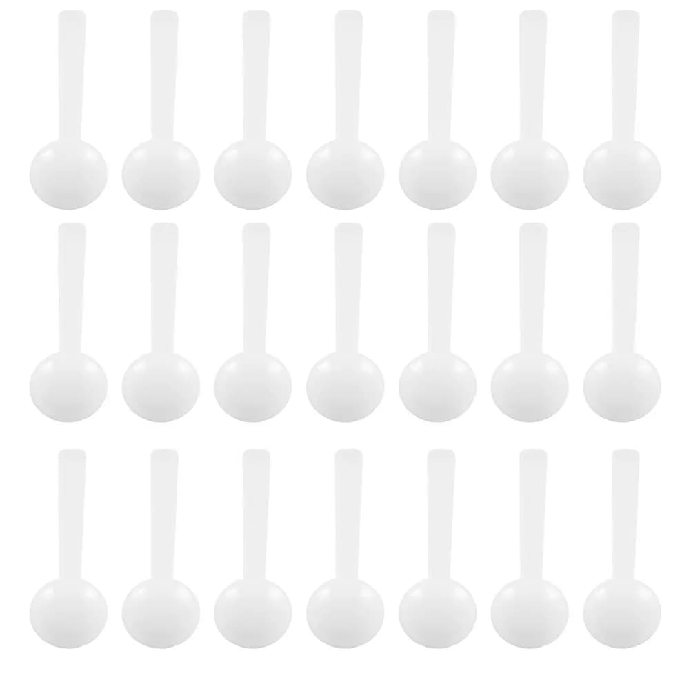 Set di 120 Cucchiai in Plastica, Design Semplice e Generoso, Facili da Usare per Laboratorio, Cucina, Misurazione Spezie, Monouso