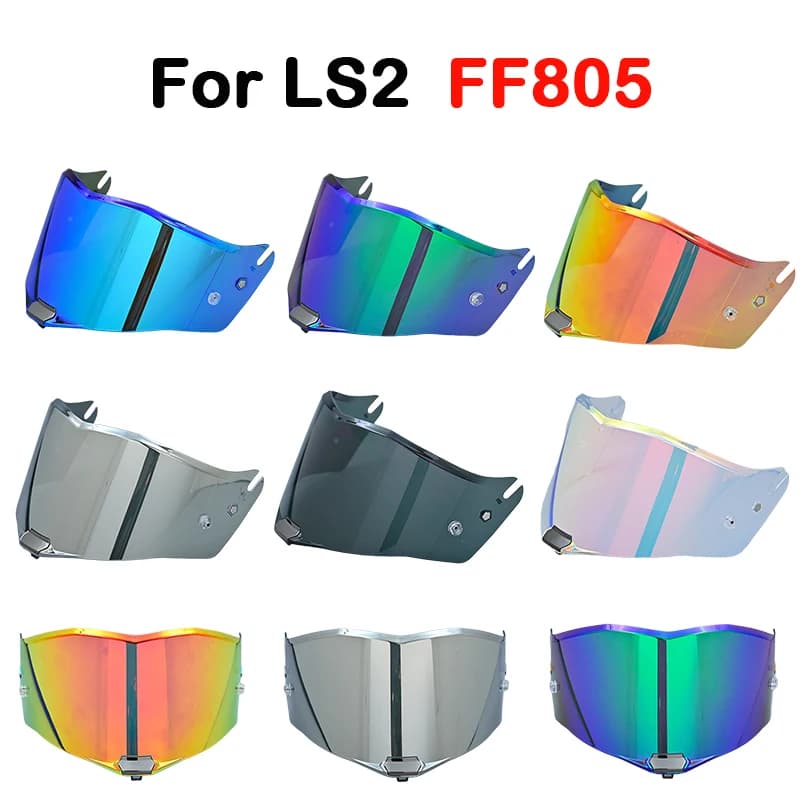 Per LS2 FF805 THUNDER Visiere di ricambio per casco moto integrale con fori per toppe antiappannamento