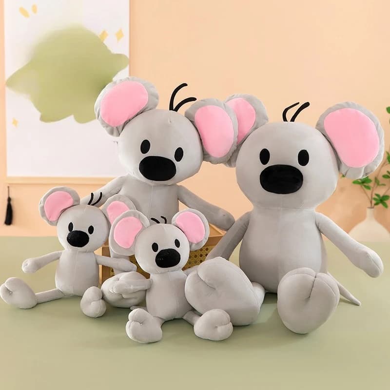 Peluche di Garfield Xiao Zhi da 35 cm, simpatico topo giocattolo con suono, regalo cartone animato per compleanno e Natale, morbidi giocattoli di peluche