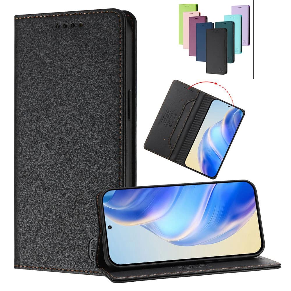 Wallet Slot Cavalletto Leather case with magnetic vibration for UMIDIGI G100 G9 Note 100 90 9 5G A15C A15T Bison X20 Power 7 7 7s Max