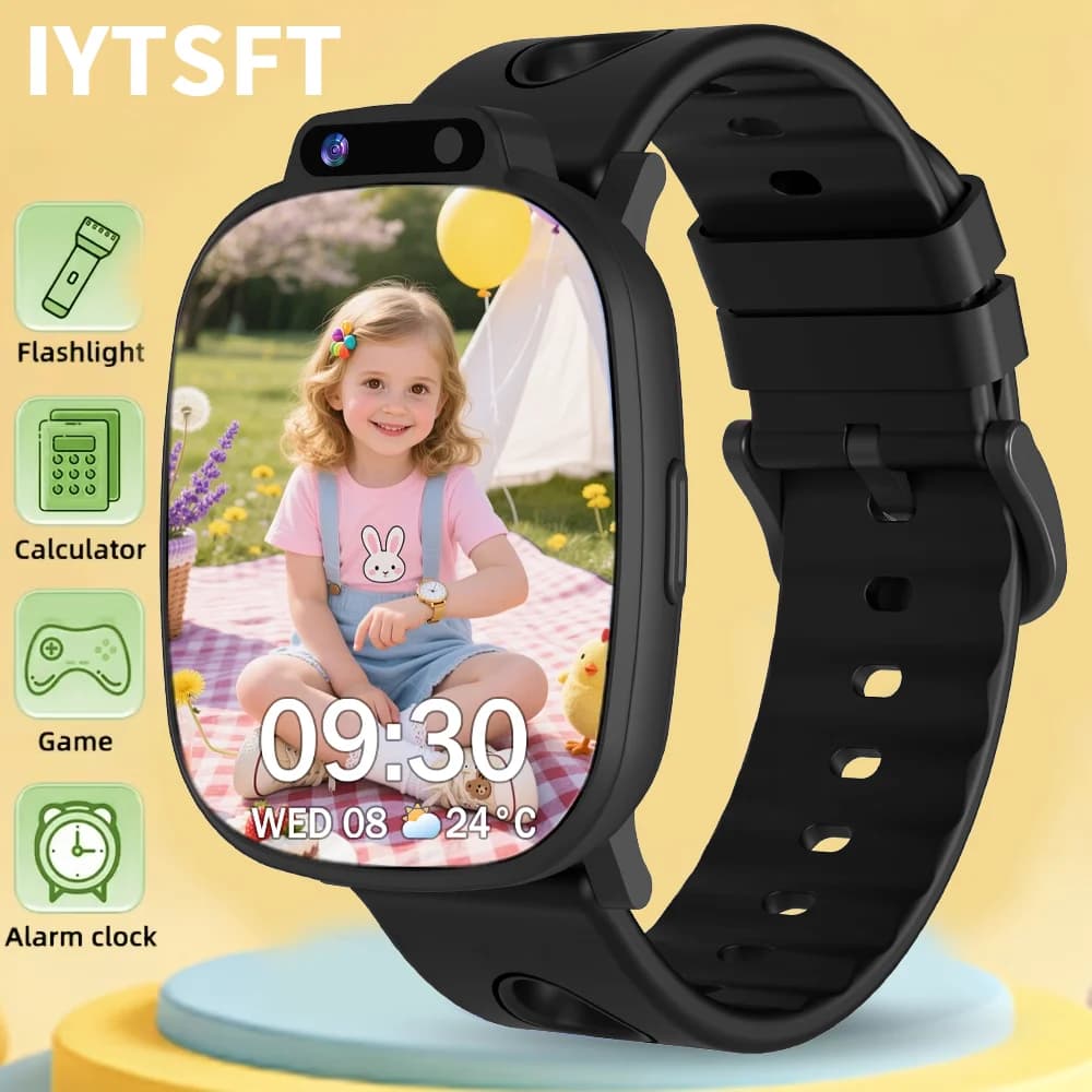 IYTSFT 2026 Nuovo Smartwatch per Bambini con Fotocamera, 18 Giochi, Batteria Grande, Torcia LED, Monitoraggio del Sonno, Sveglia, Regalo per Ragazzi e Ragazze
