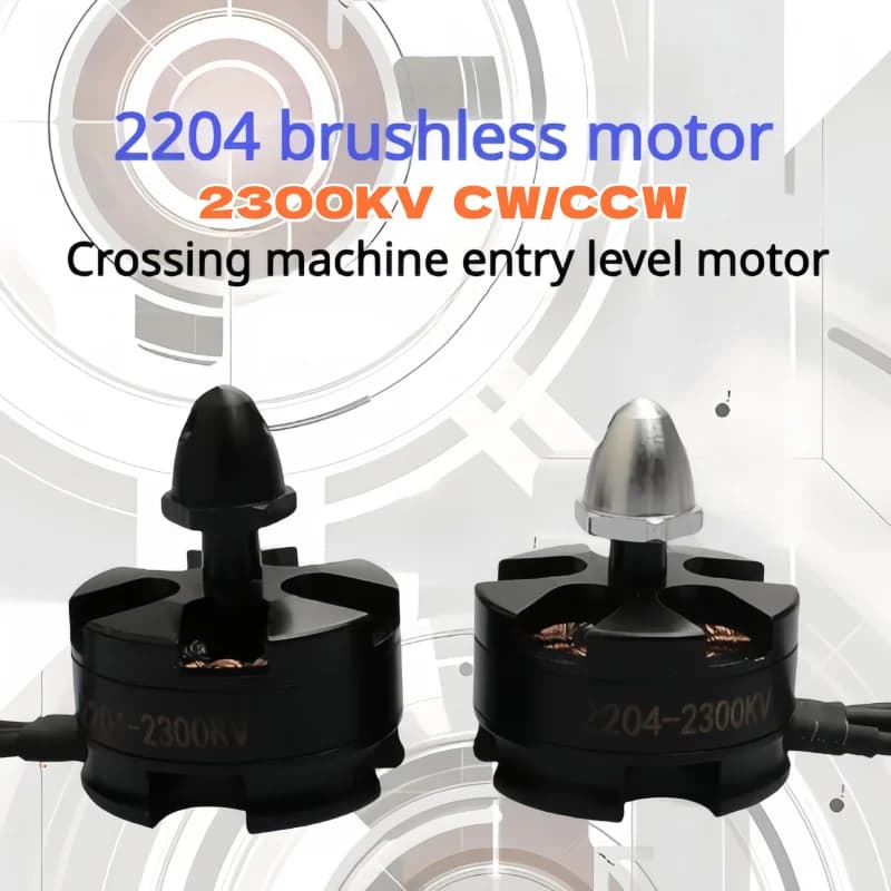 Motore brushless 2204 per drone quadricottero modello QAV210, con motore brushless da 2300KV cw、ccw
