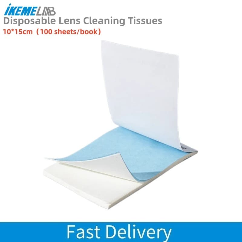 Kit di Salviette Monouso per la Pulizia di Lenti, Microfibre per la Rimozione di Macchie d'Olio da Microscopi, Fotocamere e Vetreria da Laboratorio