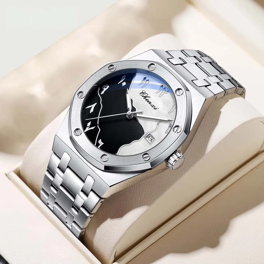 CHENXI New Men's Watch Arabic Dial Stylish Water-Resistant Quartz Wristwatch Clock Men Gift relojes para hombres