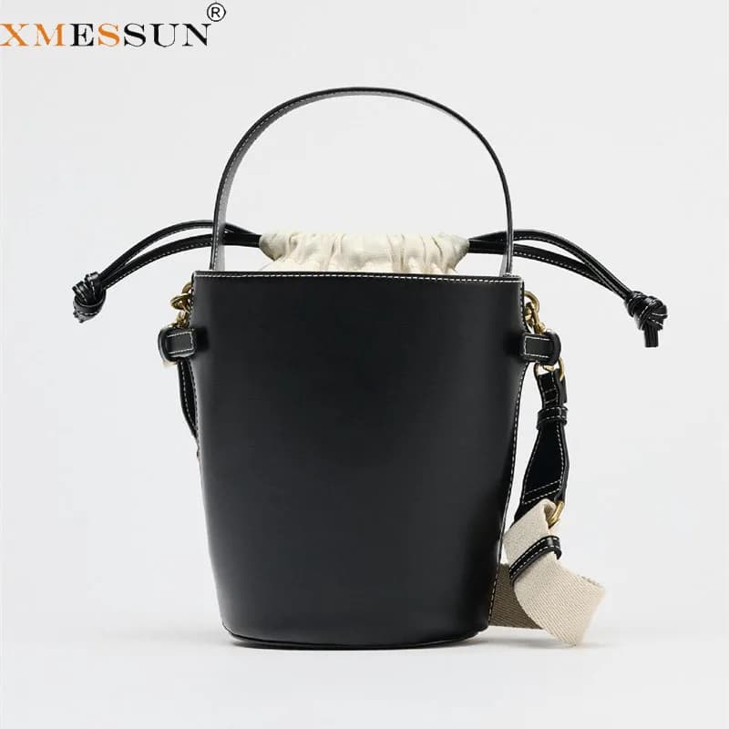New Trendy Soft Leather Bucket Bag Fashion Luxury Popular Retro Shoulder Bag High Quality Designer Elegant Crossbody Handbag ins