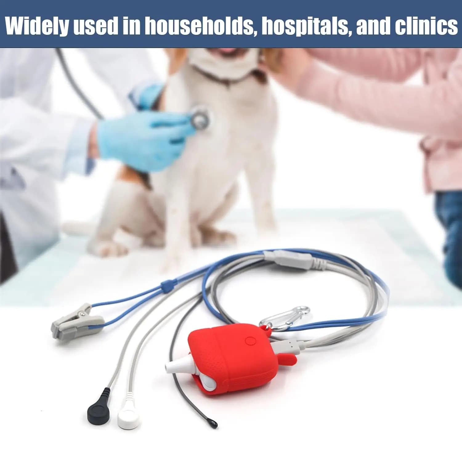 Veterinary Monitoring Devices Bluetooth Monitor for Medical Pulse Oxymeter for Pet ECG Equipment