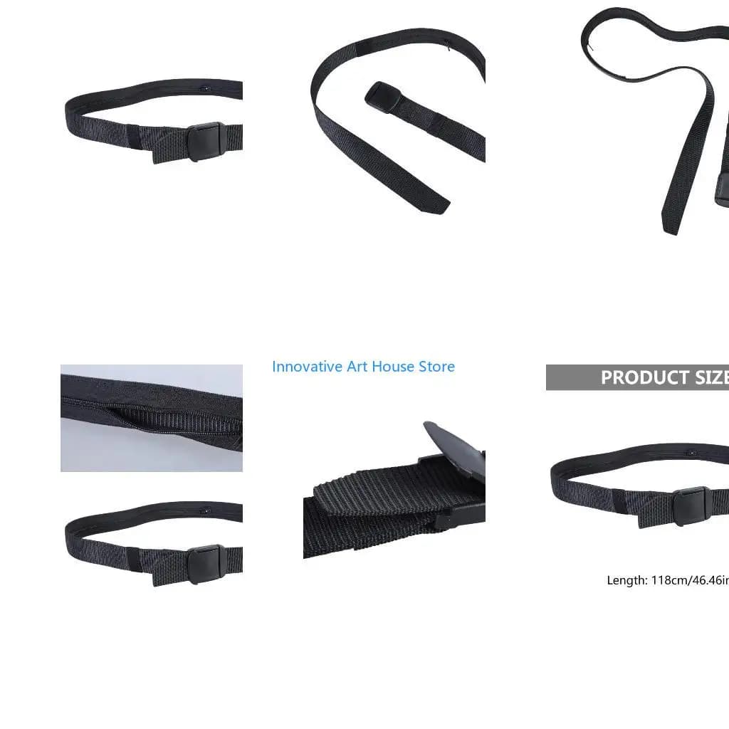 E1PC Travel Cash Anti Theft Belt Waist Bag Women Portable Money Strap Wallet Waist Pack Men Secret Hiding Belts 120cm