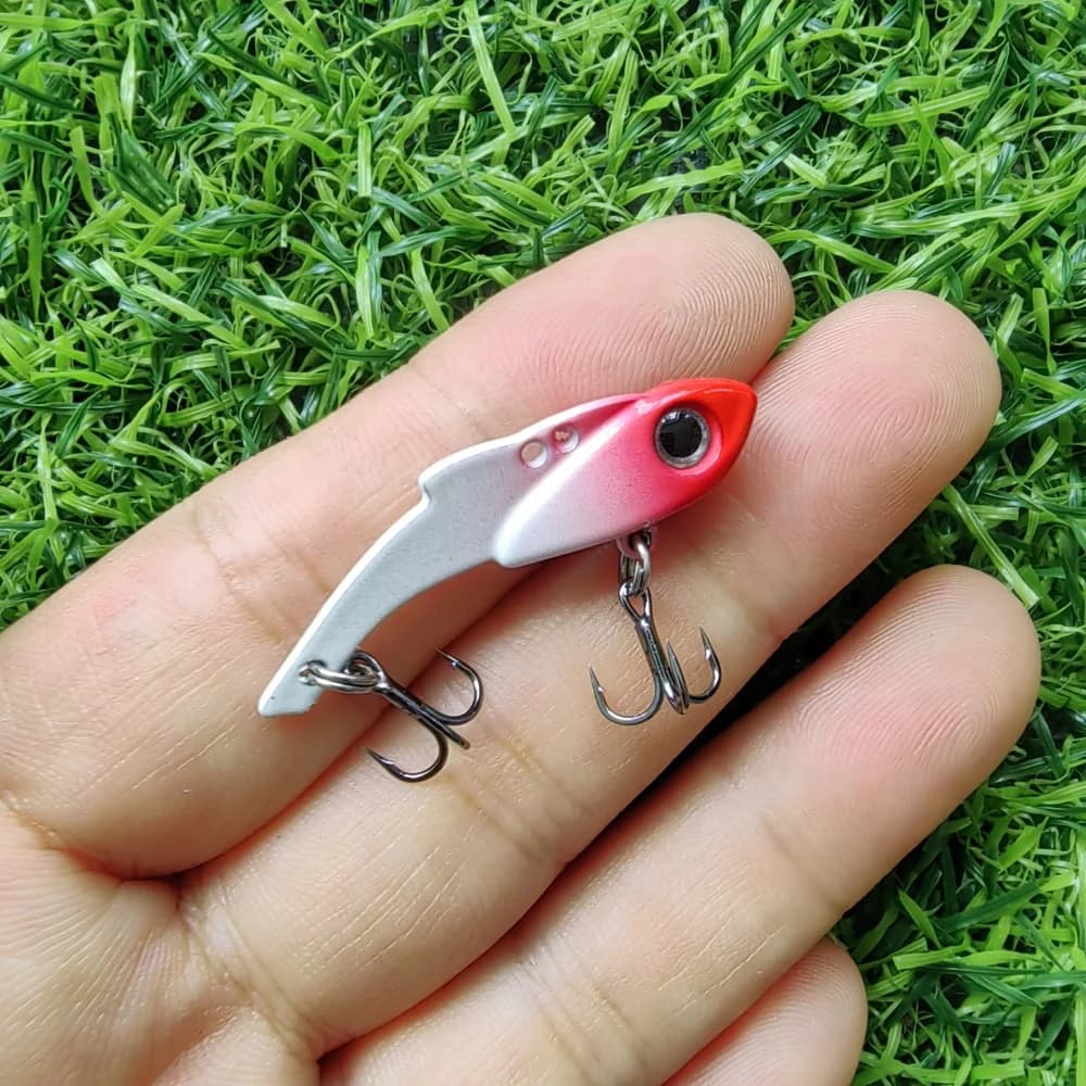 Esca da Pesca VIB Spoon 3.5/5g, Esca Metallica Rotante, Crankbait per Bass, Esche Artificiali Dure, Cicada VIB, Attrezzatura da Pesca