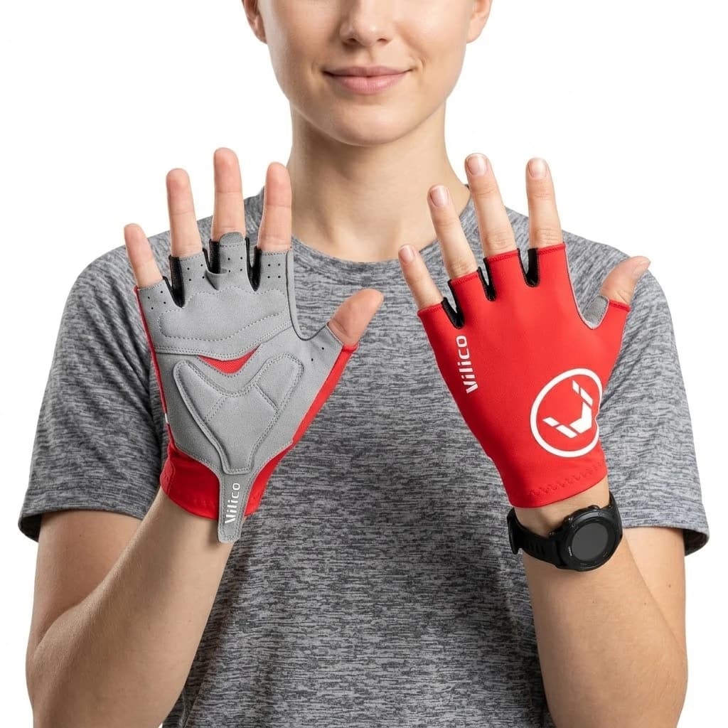 Bike Gloves Half Finger Summer Breathable Anti-slip SBR Pad Shockproof MTB Road Bicycle Gloves Cycling Shorts Gloves