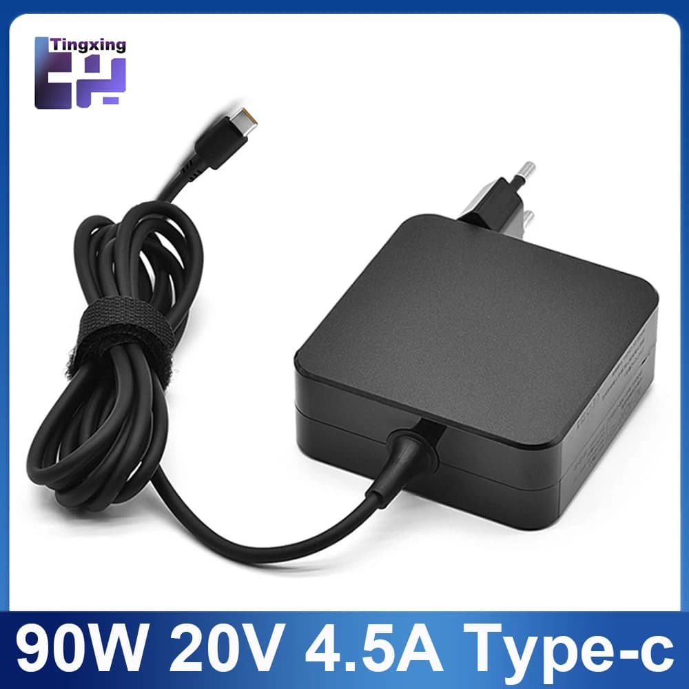 Adattatore per laptop USB C da 90 W Tipo C Caricatore da muro PD con alimentazione per MacBook Pro Air 2018 HP Dell ASUS Lenovo Ipad Pro Spina UE