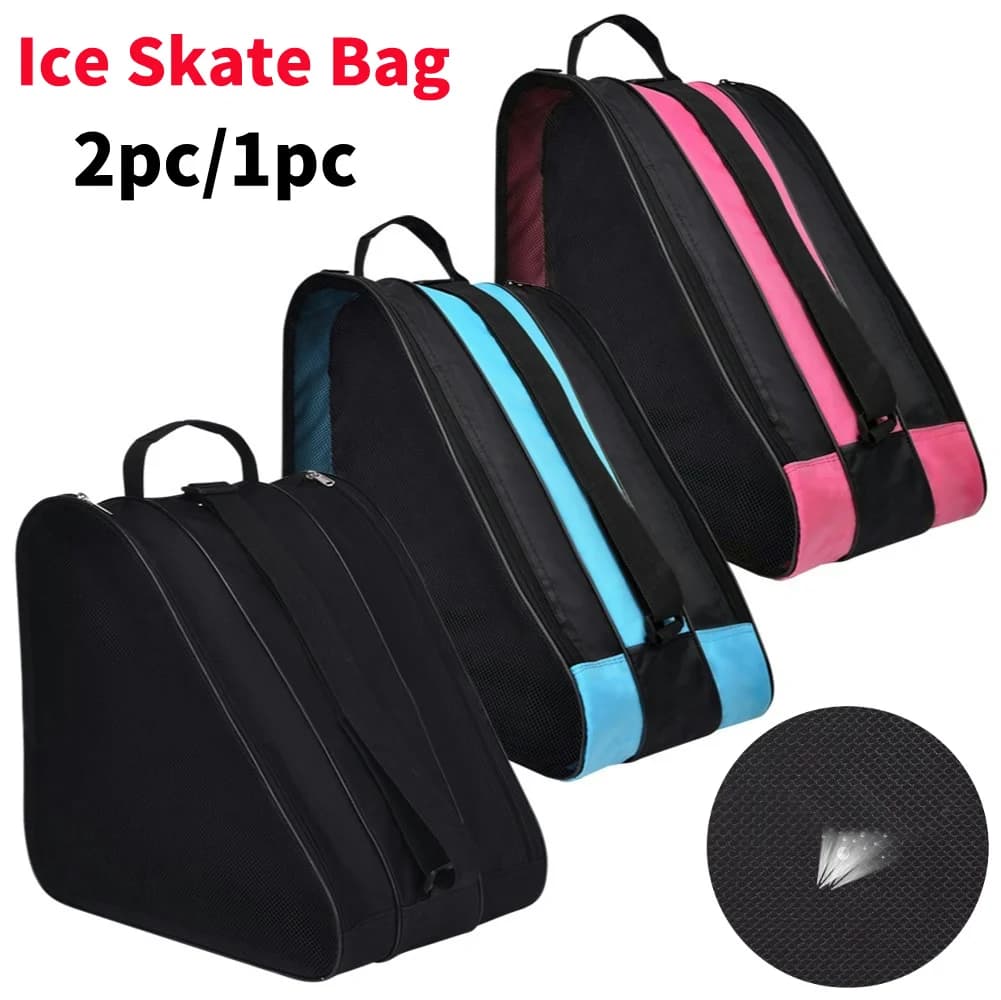 Zaino da Viaggio per Pattinaggio su Ghiaccio per Bambini, Borsa Spessa per Scarpe da Pattinaggio, Borsa a Tracolla Singola per Pattini a Rotelle, Accessori per Pattini da Ghiaccio per Bambini