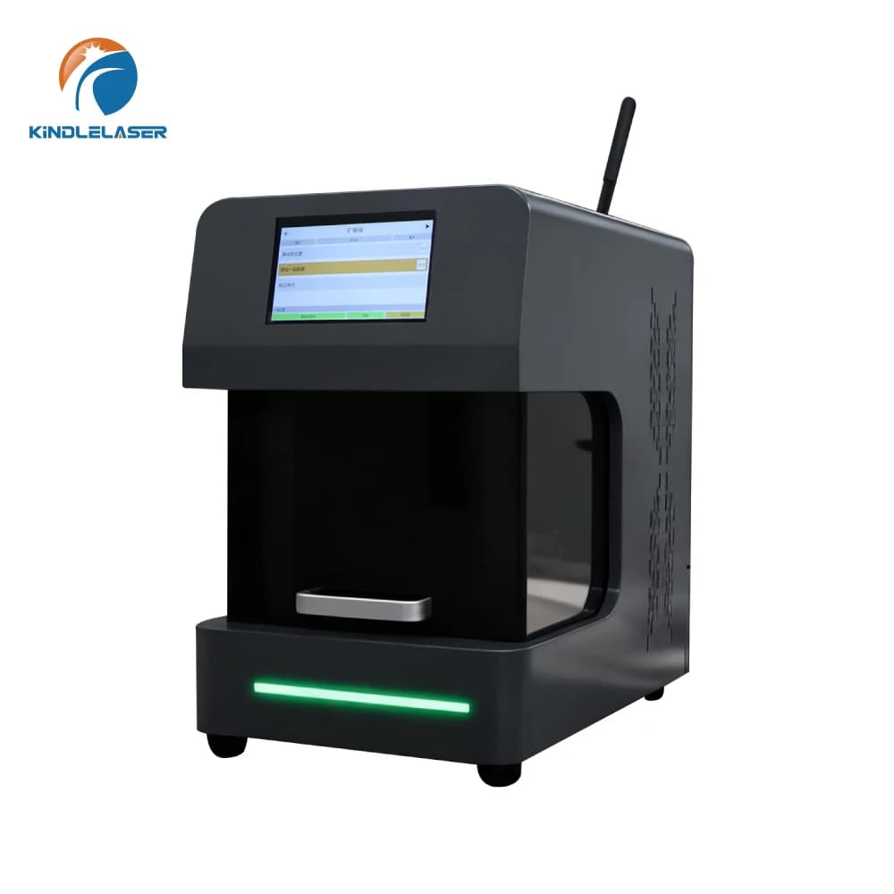 Macchina per Incisione Laser UV 5W Mini Facile da Usare per Marcatura 3D su Cristallo, Connessione WiFi Mobile