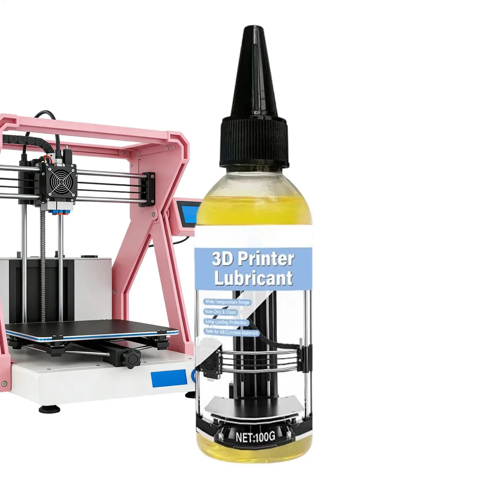 Lubrificante per stampanti che riduce l'usura, olio lubrificante a lunga durata da 100 g per stampanti 3D, per hobbisti, professionisti, tecnici