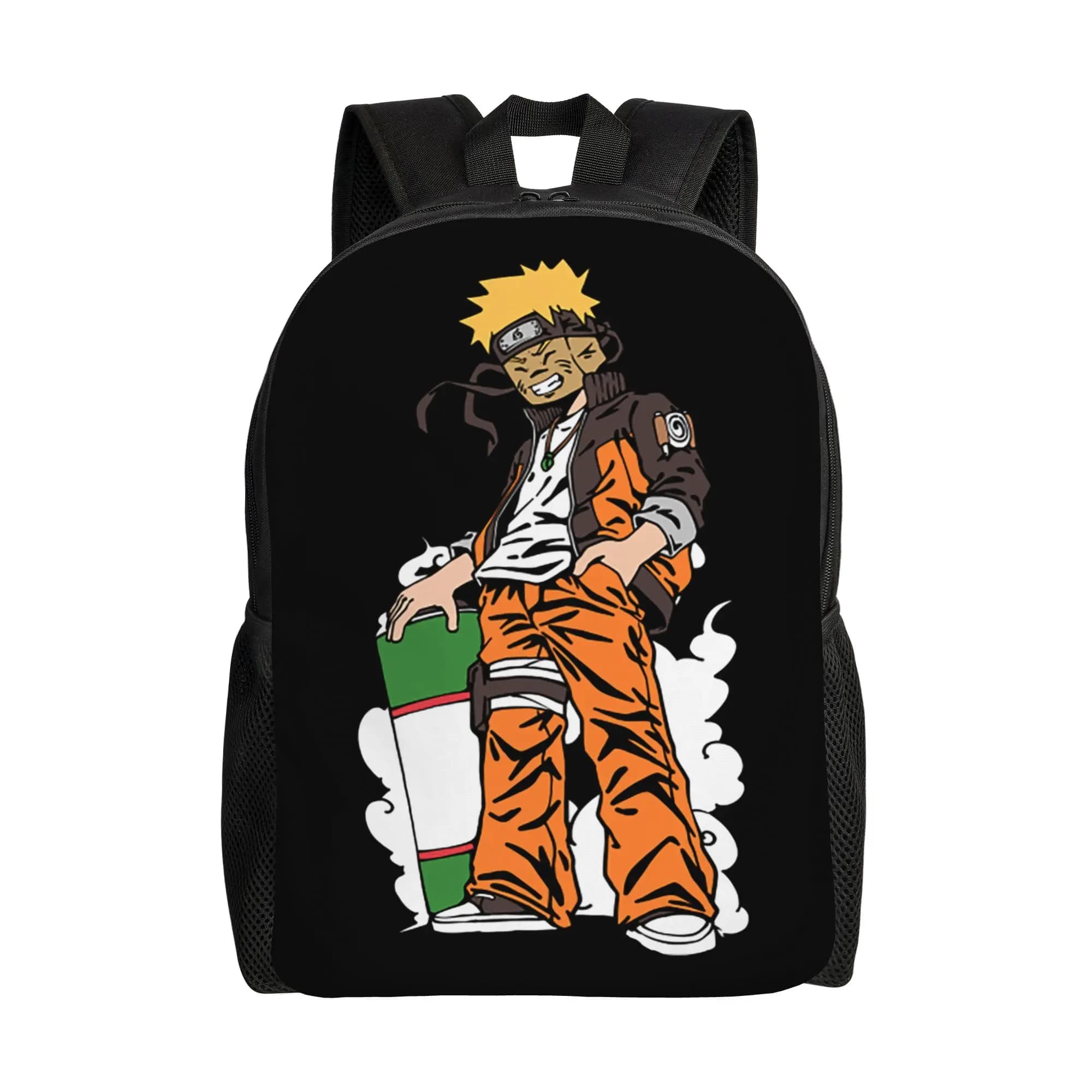 N-Narutoes Uzumakies Anime Backpack Men Women Casual Bookbag for School College Bags