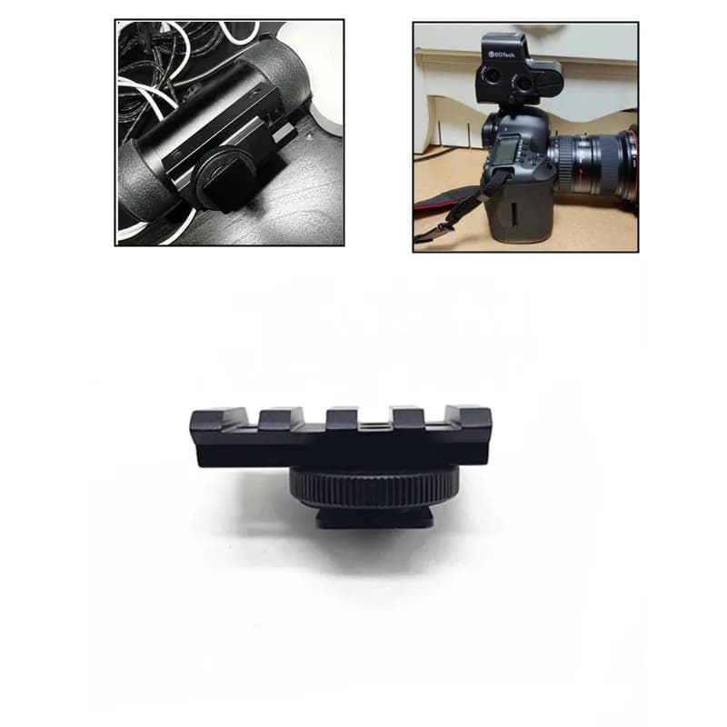 Alluminio Mirino Mount Vista Scope Adattatore Hot Shoe per Canon per Nikon DSLR Macchina Fotografica di Uccello e la Fauna Selvatica Fotografia Foto