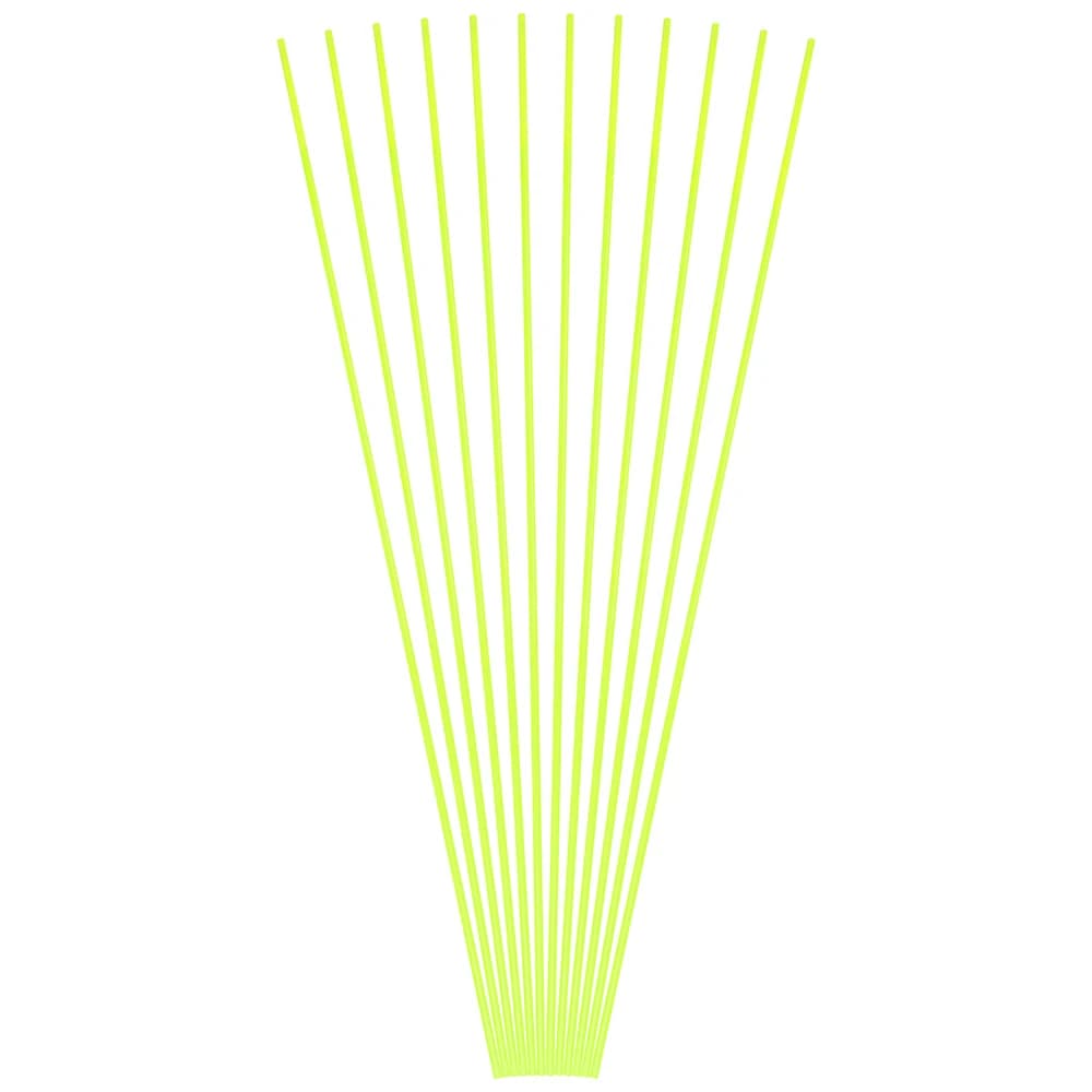 6/12 Pezzi Assi per Frecce in Carbonio Misti Spine 1500 Giallo Fluorescente ID 4.2mm OD 6.0mm per Tiro con l'Arco, Pratica di Tiro al Bersaglio, Fai da Te